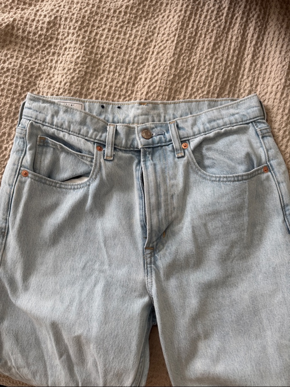 GAP light wash high waisted jeans